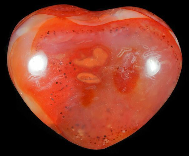 Colorful Carnelian Agate Heart #59545